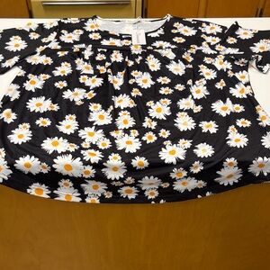 Floral Black Women's Blouse